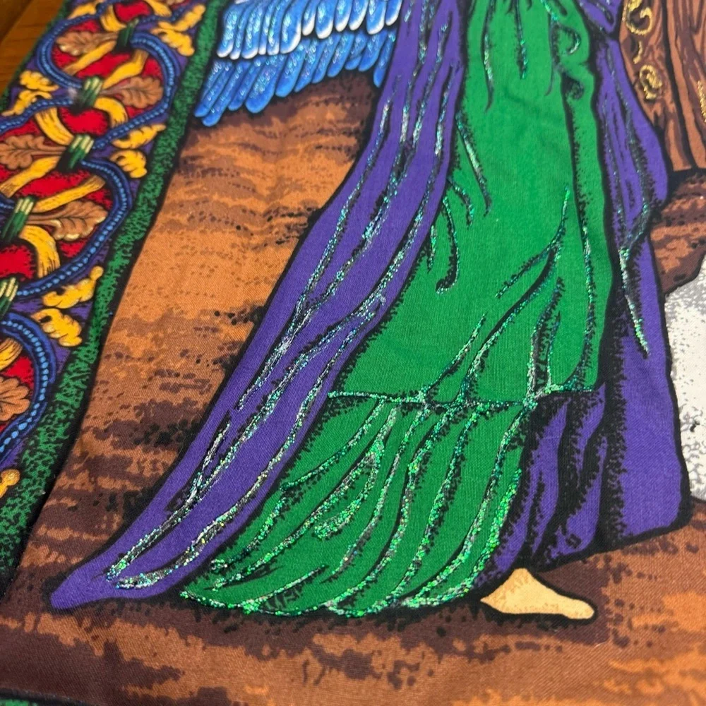 Christmas Nativity VIP Cranston Print Works Wall Hanging with Glitter Paint